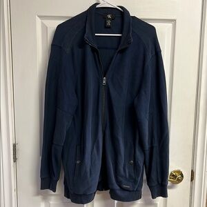 Calvin Klein Blue Zip Up Sweater
